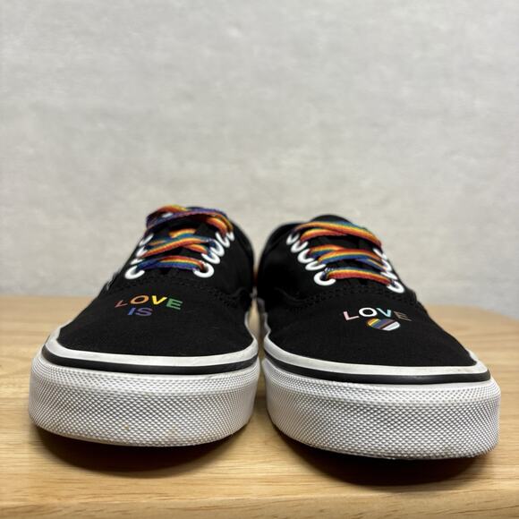Vans Pride Love Is Love Unisex Black Canvas Low Top Sneakers Mens 6.5 Womens 8 - Picture 5 of 10